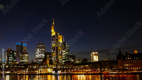 Night shoot of the city of Frankfurt am Main