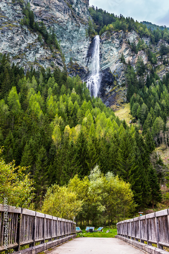 Picturesque waterfall photo