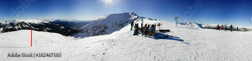 Ski resort in Austria, panorama