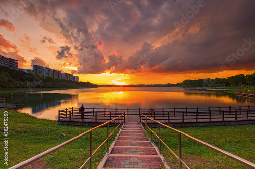 Cloudy Sunset photo