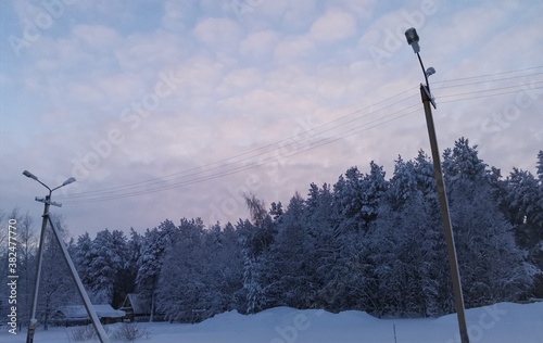 ski lift and resort