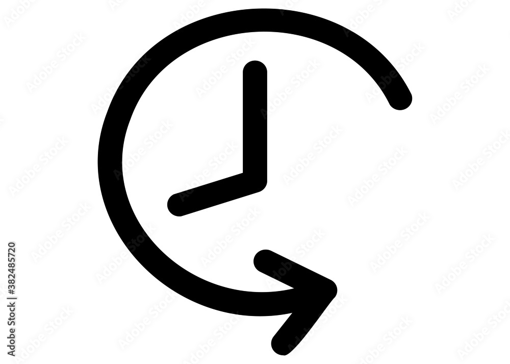 Account history line art vector icon for apps and websites Stock Vector