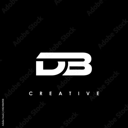 DB Letter Initial Logo Design Template Vector Illustration