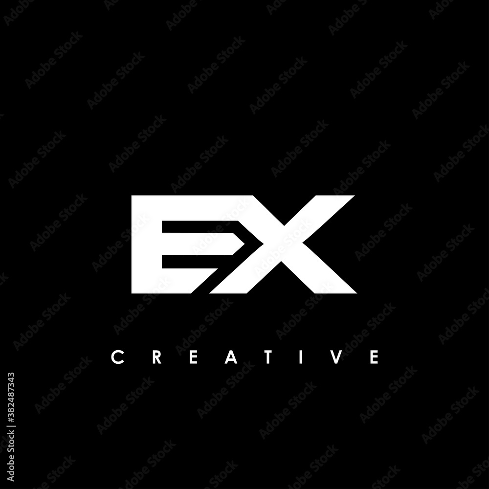 EX Letter Initial Logo Design Template Vector Illustration EX Letter Initial Logo Design Template Vector Illustration