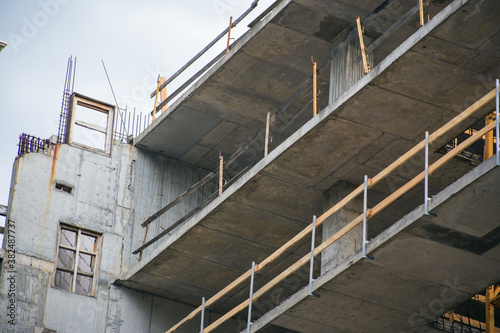 Building a high house in the city photo