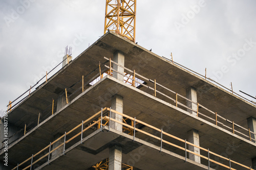 Building a high house in the city photo