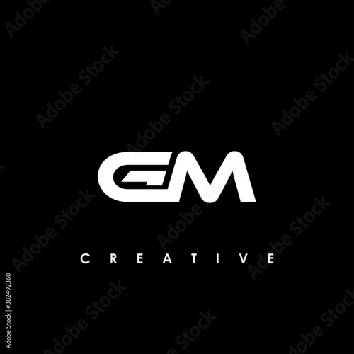 GM Letter Initial Logo Design Template Vector Illustration