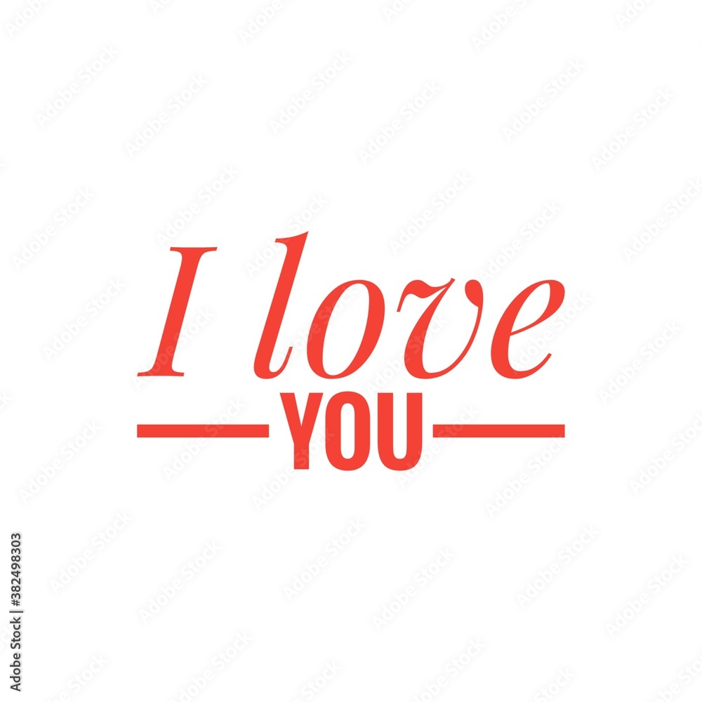 ''Love'' quote word illustration ''Love'' quote word illustration