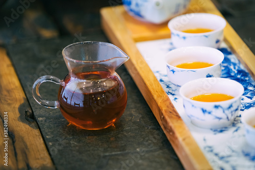 china tea on the table photo