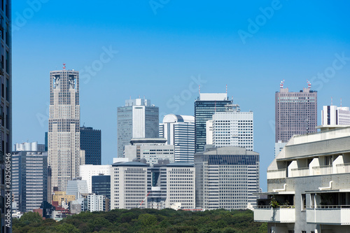東京 新宿高層ビル群の風景