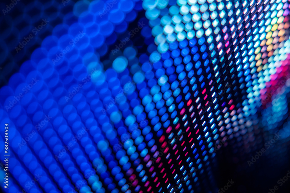 Fototapeta premium CloseUp LED blurred screen. LED soft focus background. abstract background ideal for design.