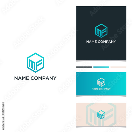 business logo design, mf logo, 