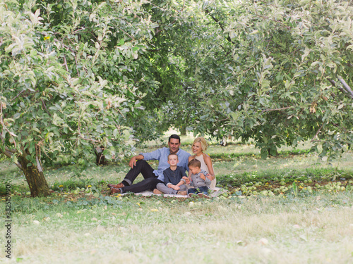 Family Portrait at the Apple Orchard