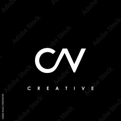 CV Letter Initial Logo Design Template Vector Illustration