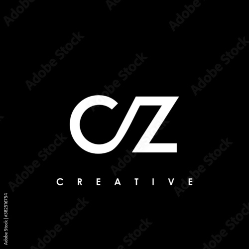 CZ Letter Initial Logo Design Template Vector Illustration