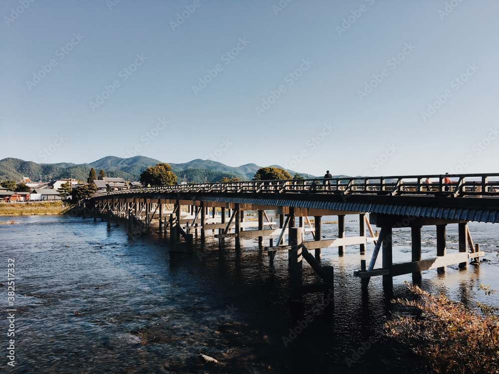 Arashiyama Bridge in Kyoto Japan Arashiyama Bridge in Kyoto Japan