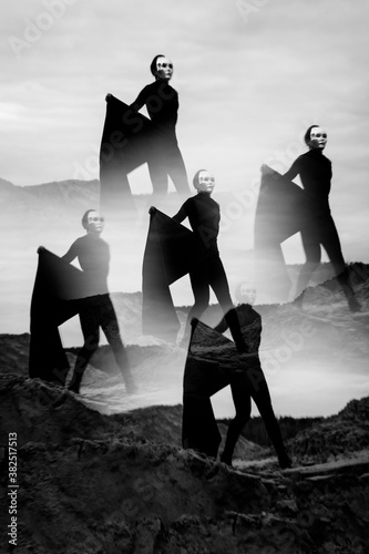 The image of death on a hillside photo