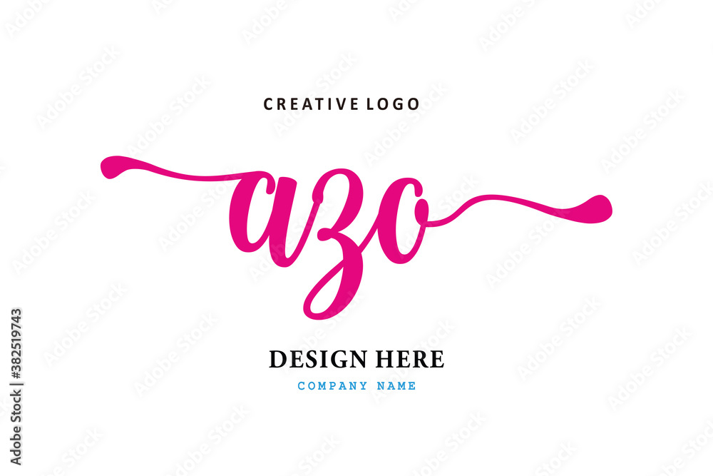 The simple AZO lettering logo is easy to understand and authoritative The simple AZO lettering logo is easy to understand and authoritative