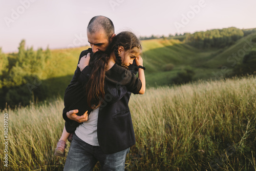 Man saving a child