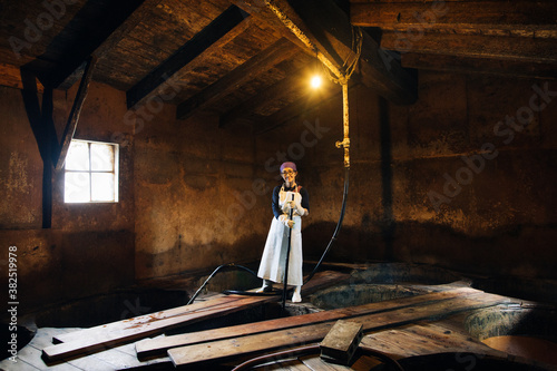 Environmental Portrait of Senior Japanese Artisan Craftswoman photo