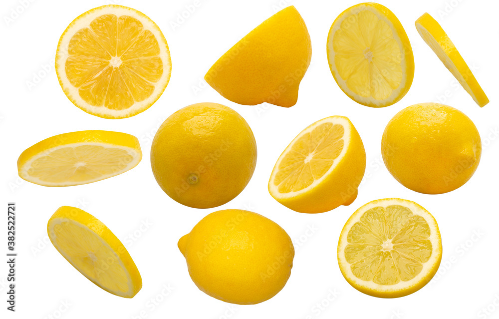 Group of yellow lemon