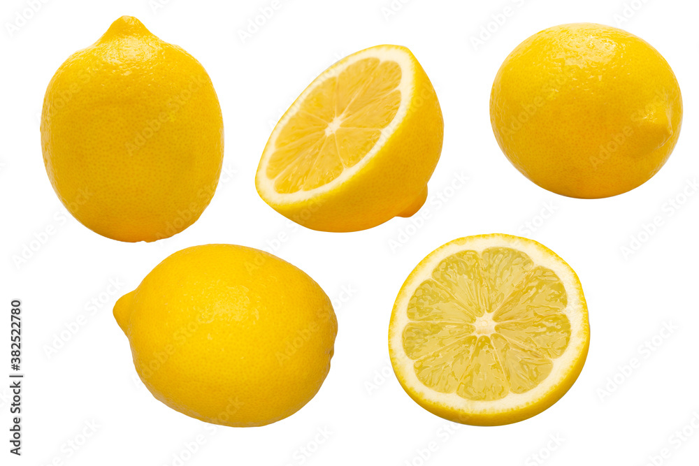 Group of yellow lemon Group of yellow lemon