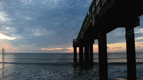 Wallpaper Mural St. Augustine Pier wide sunset at the beach Torontodigital.ca
