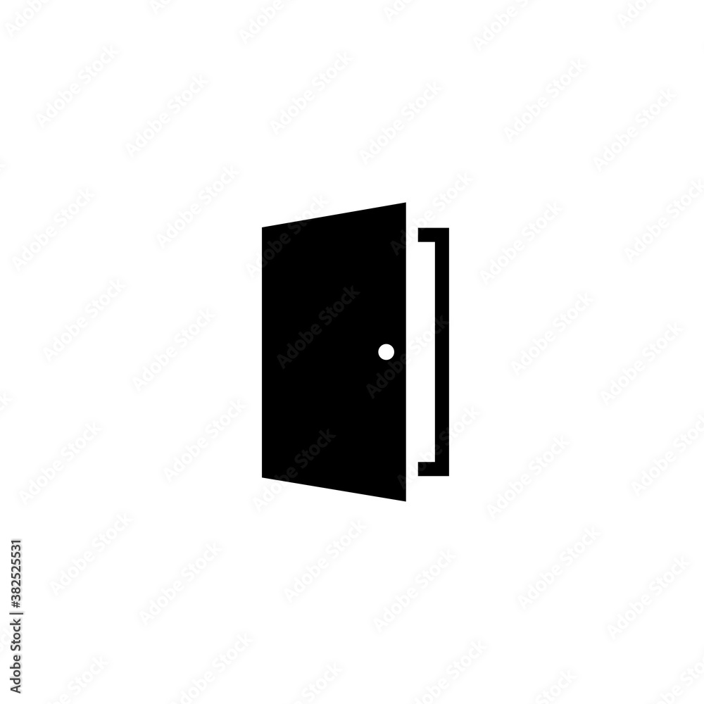 door flat icon vector illustration door flat icon vector illustration