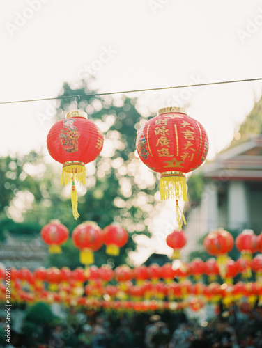 Chinese lanterns on a street