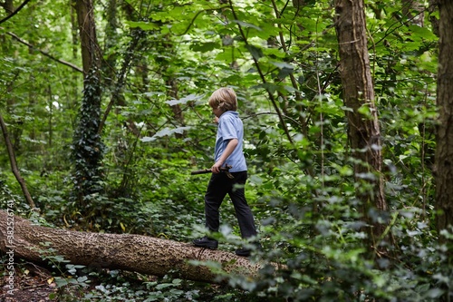 Child walking through a Quarry