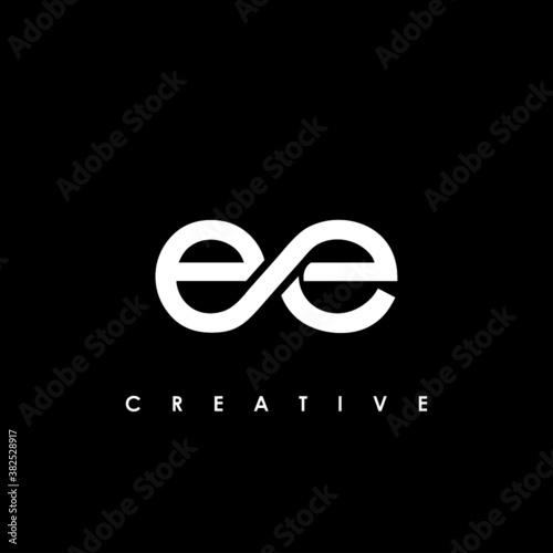 EE Letter Initial Logo Design Template Vector Illustration photo