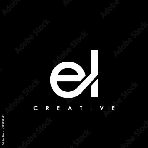 EL Letter Initial Logo Design Template Vector Illustration