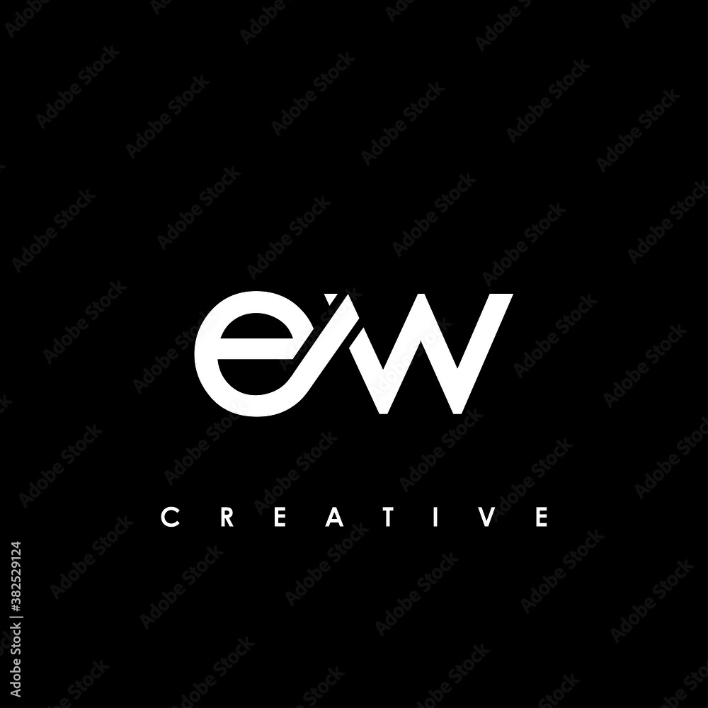 EW Letter Initial Logo Design Template Vector Illustration EW Letter Initial Logo Design Template Vector Illustration
