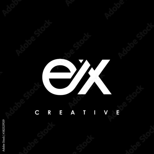 EX Letter Initial Logo Design Template Vector Illustration