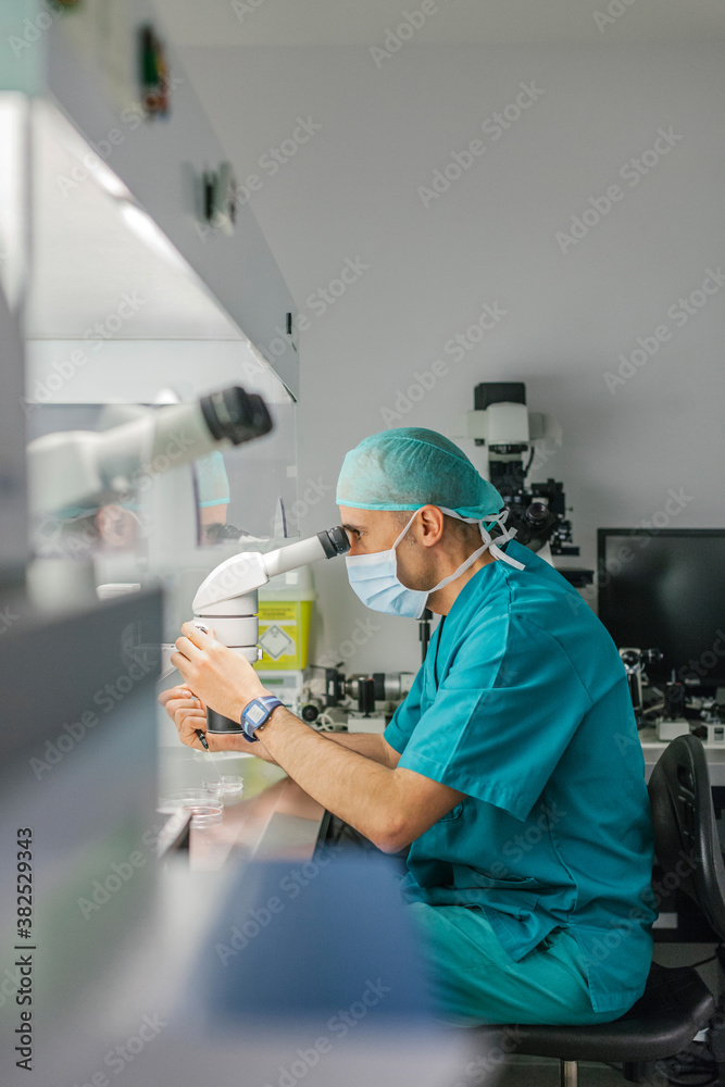 Biologist Working in a Professional Laboratory Biologist Working in a Professional Laboratory