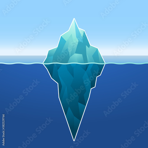 Iceberg in Blue Ocean.