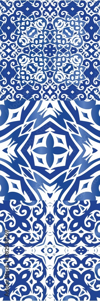 Antique azulejo tiles patchworks. Antique azulejo tiles patchworks.