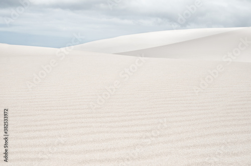 White sand dunes photo