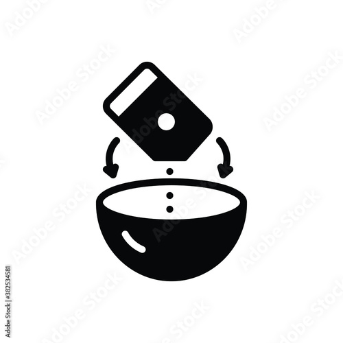 Black solid icon for mixture
