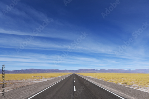 roads and landscapes of the Quebrada de Humahuaca in jujuy - Argentina 