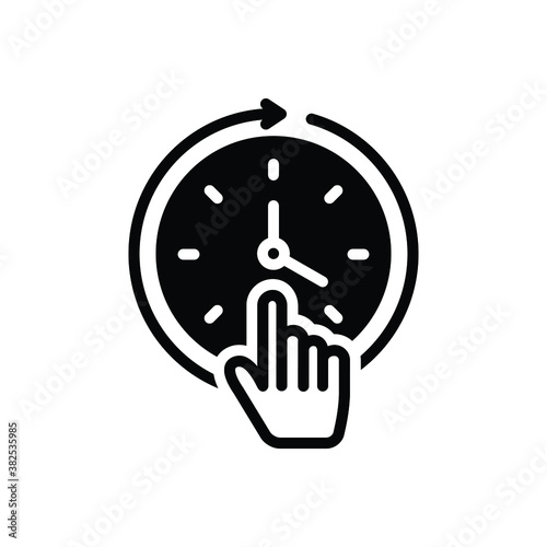 Black solid icon for constant