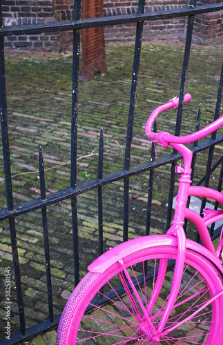 Pink bicycle photo