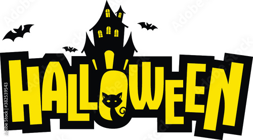 Cute Halloween Text Logo