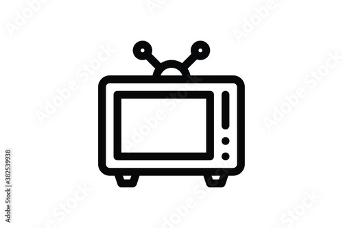 Electronic Outline Icon - Television
