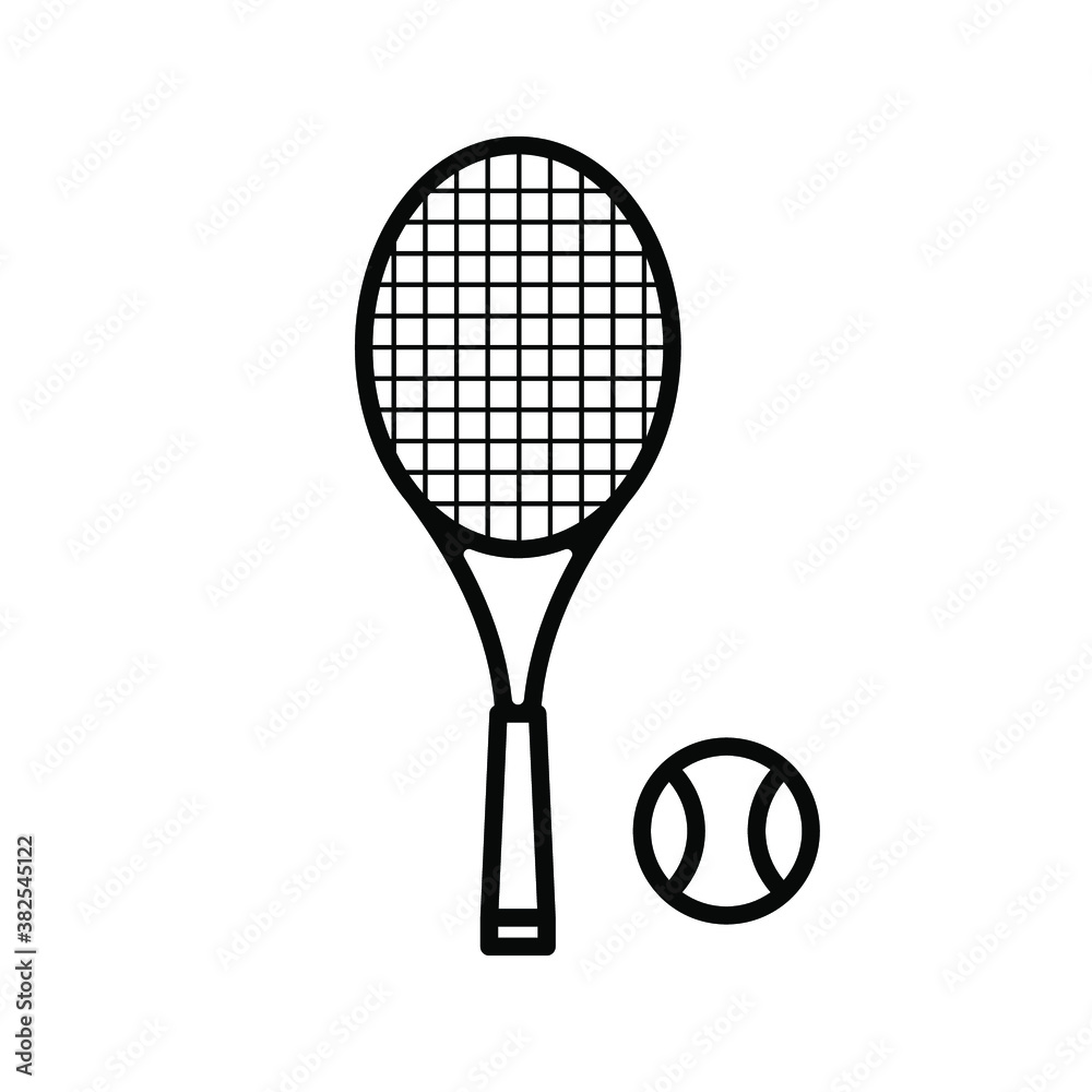 Tennis icon vector sign symbol for design. vector illustration