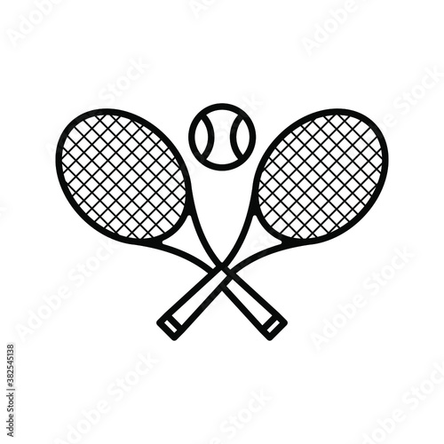 Tennis icon vector sign symbol. vector illustration