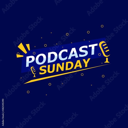Template banner podcast sunday