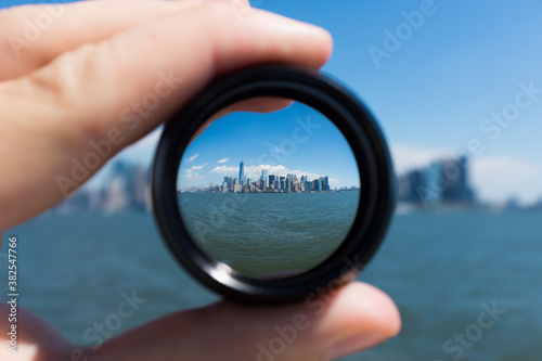 New York City seen through a lens