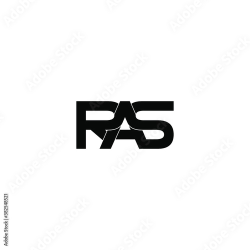 ras letter original monogram logo design
