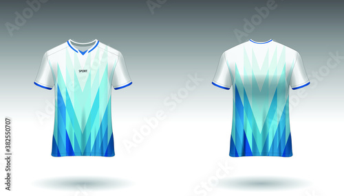 Sport design template  football jersey vector for football club. uniform front and back view